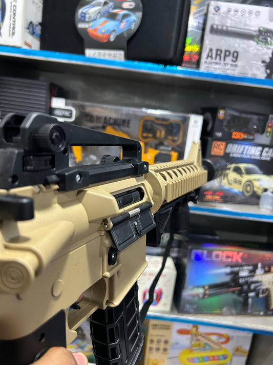 Electric HK416 Gel Blaster Gun With Smoke Muffler - Skin