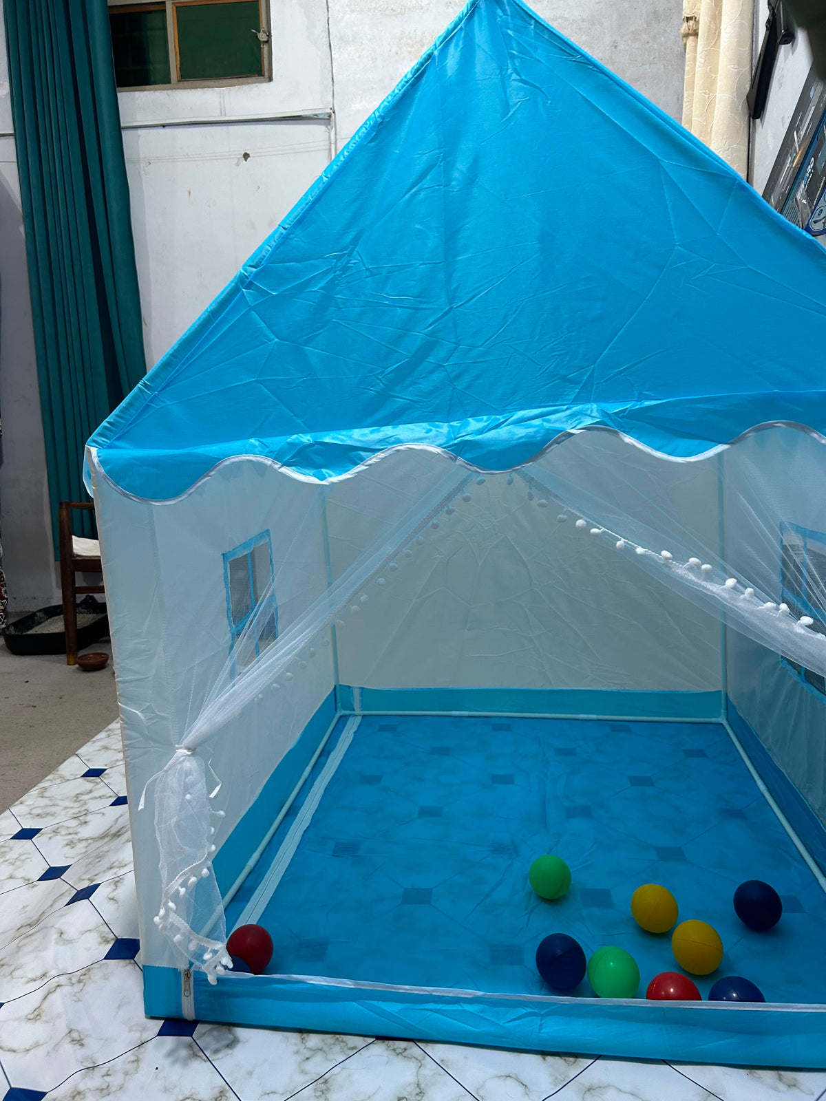 Kids Indoor Game Tent Playhouse – Foldable Kids Play Tent with Carry Bag