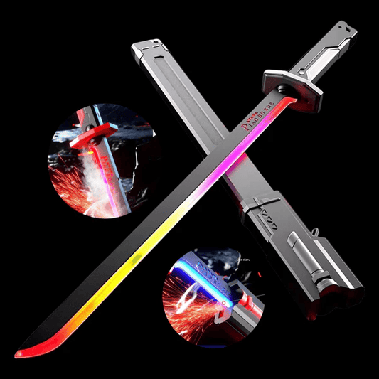 Kids Multi-Color Battle Laser Sword With Smoke Big Size