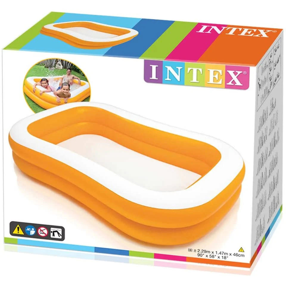 Intex Mandarin Swim Center Family Swimming Pool 7.5 Feet - 90"x58"x18"