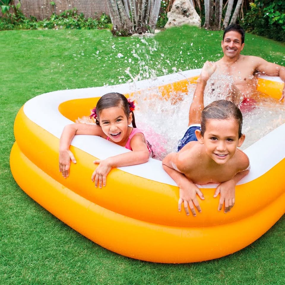Intex Mandarin Swim Center Family Swimming Pool 7.5 Feet - 90"x58"x18"