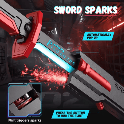 Kids Multi-Color Battle Laser Sword With Smoke Big Size