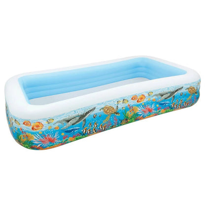 INTEX Swim Center Tropical Reef Family Pool 10 Feet (120" x 72" x 22")