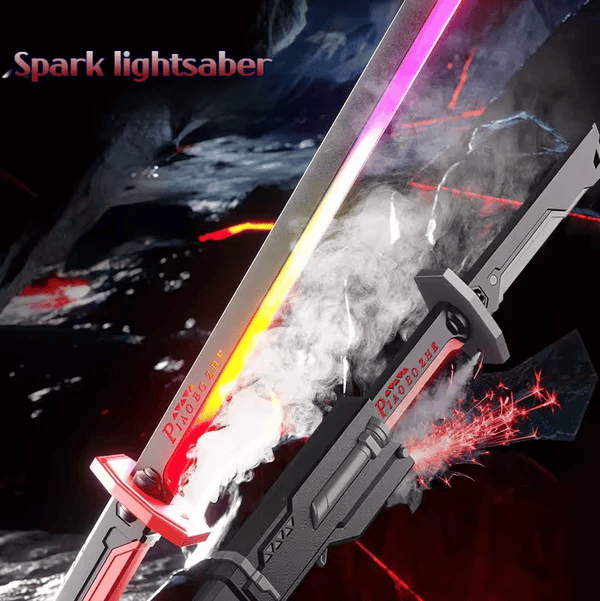 Kids Multi-Color Battle Laser Sword With Smoke Big Size