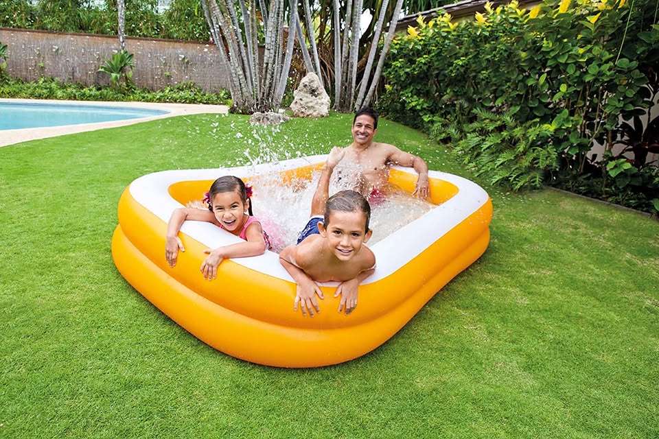 Intex Mandarin Swim Center Family Swimming Pool 7.5 Feet - 90"x58"x18"
