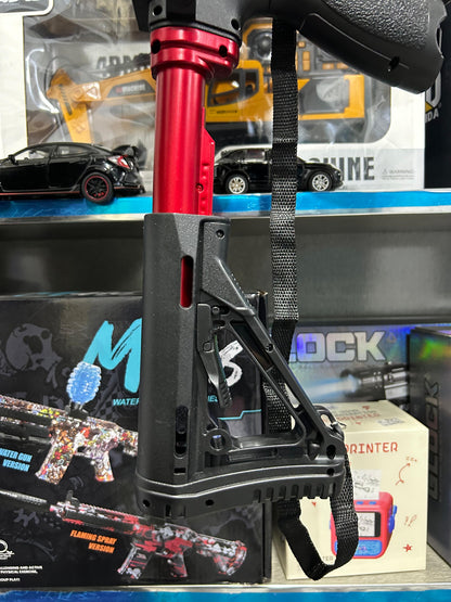 Electric M4A1 Gel Blaster Gun With Smoke Muffler - Red