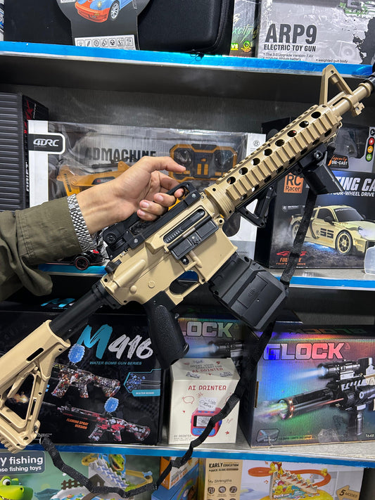 Electric HK416 Gel Blaster Gun With Smoke Muffler - Skin