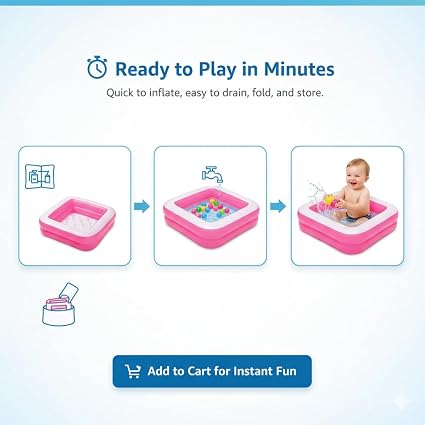 INTEX Play Box Baby Pool | 33.5" X 33.5" X 9"