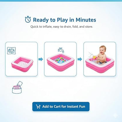 INTEX Play Box Baby Pool | 33.5" X 33.5" X 9"