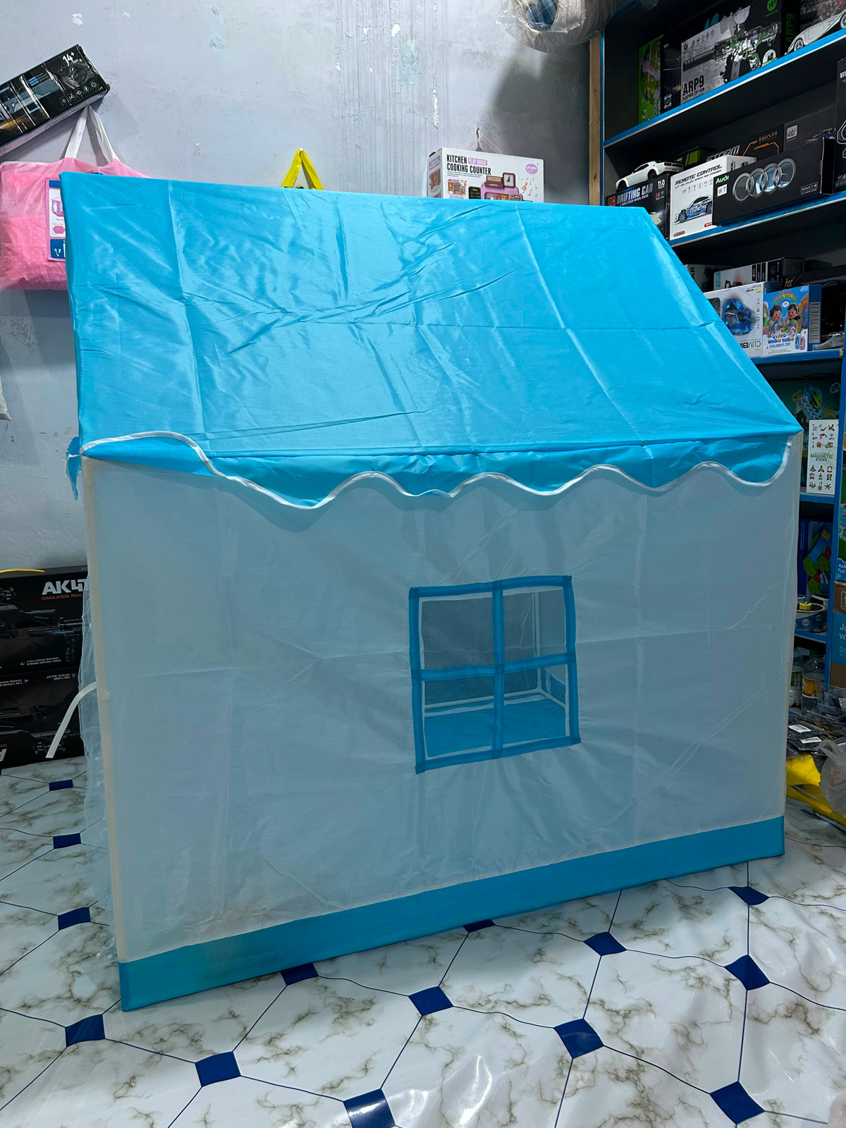 Kids Indoor Game Tent Playhouse – Foldable Kids Play Tent with Carry Bag