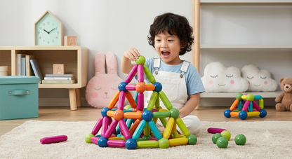 Magnetic Building Blocks Educational Toy 25 Pieces