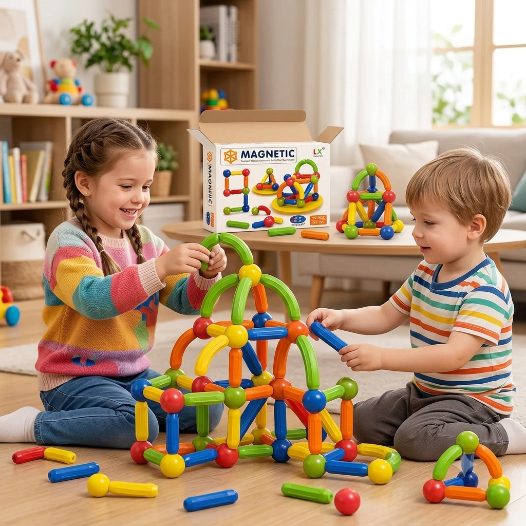 Magnetic Building Blocks Educational Toy 26 Pieces