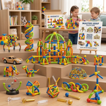 Magnetic Building Blocks Educational Toy 26 Pieces
