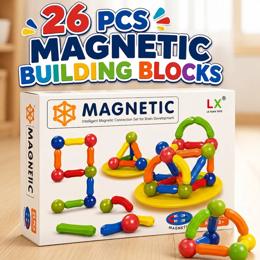 Magnetic Building Blocks Educational Toy 26 Pieces