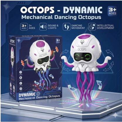Dynamic Mechanical Dancing Octupus Toys With Light And Sound