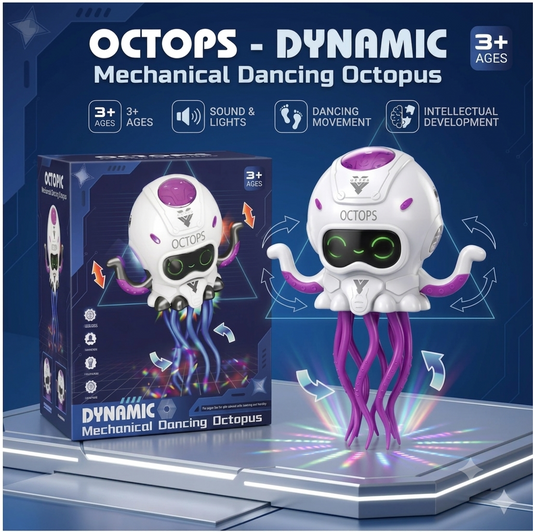 Dynamic Mechanical Dancing Octupus Toys With Light And Sound
