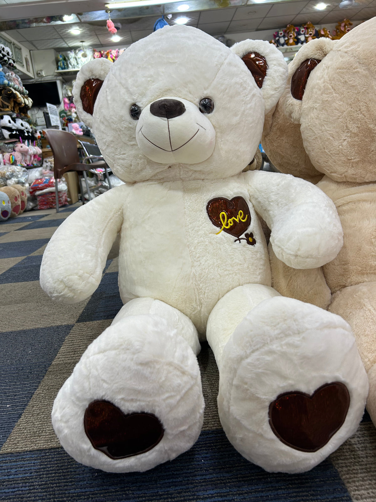 3.5 Ft Giant White Teddy Bear – Thailand Imported | Premium Plush