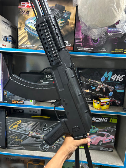 AK47 Style Nylon Gel Blaster Rifle – Foldable Stock with Holographic & Red Dot Scope