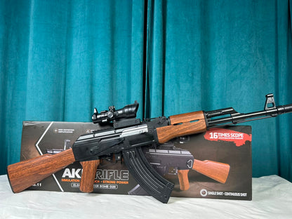 Experience High-Powered Tactical Fun with the Classic AK-47 Electric Gel Blaster!
