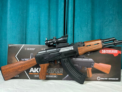 Experience High-Powered Tactical Fun with the Classic AK-47 Electric Gel Blaster!