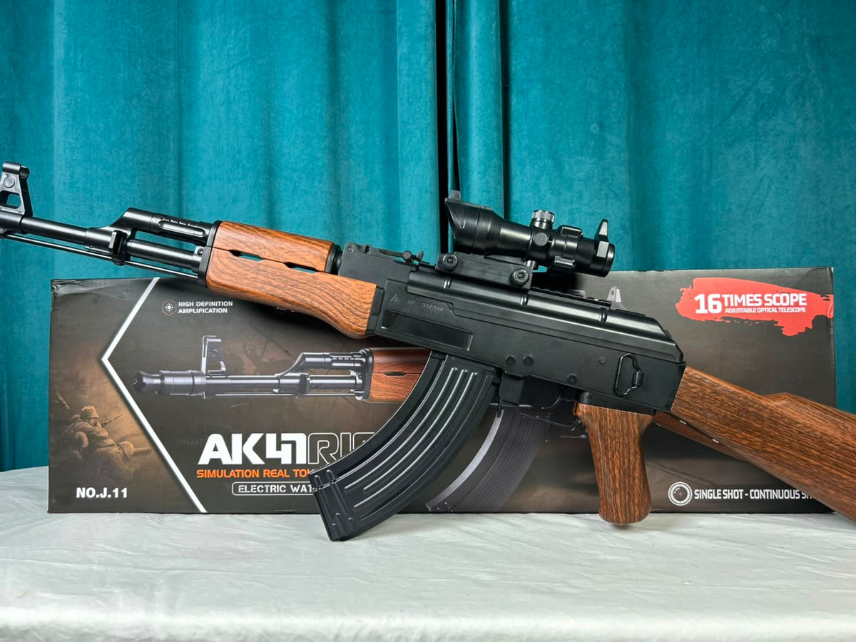 Experience High-Powered Tactical Fun with the Classic AK-47 Electric Gel Blaster!