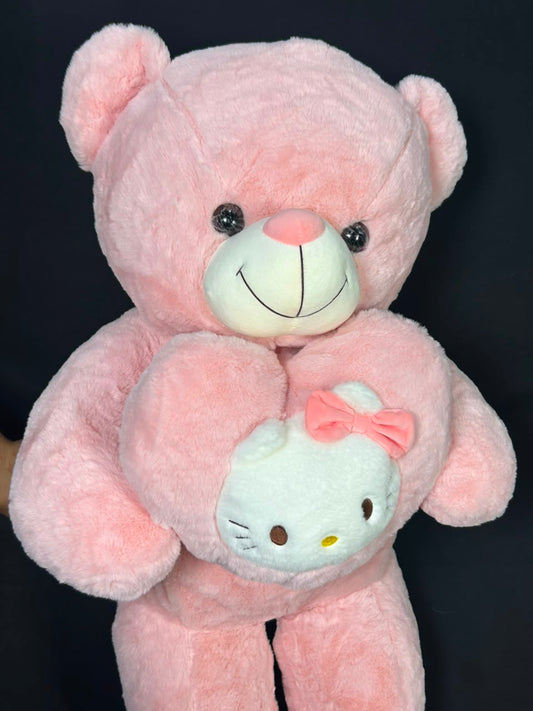 3.5 Ft Giant Size Baby Pink Teddy Bear – Thailand Imported | Premium Plush
