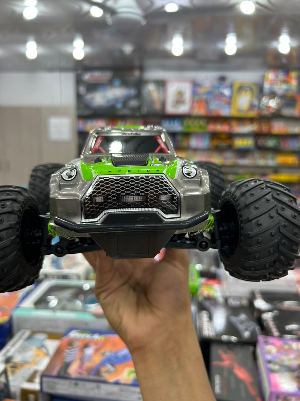 RC Off-Road Jeep – 2WD High Speed Monster Truck with All-Terrain Tires (Green)