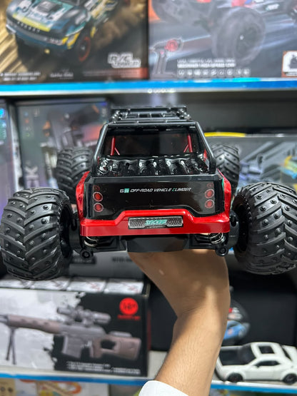 RC Off-Road Jeep – 2WD High Speed Monster Truck with All-Terrain Tires (Red)