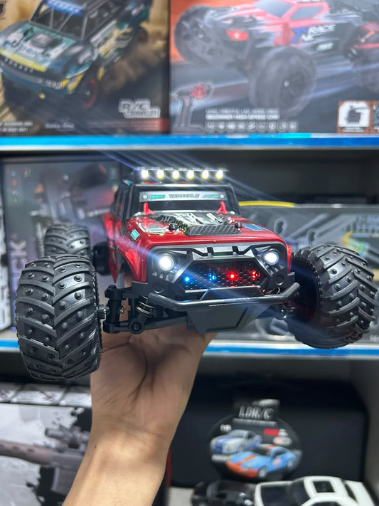 RC Off-Road Jeep – 2WD High Speed Monster Truck with All-Terrain Tires (Red)