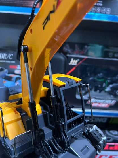 RC Excavator Truck Nylon Metal – 15 Channel Remote Control Construction Toy with Rechargeable Battery