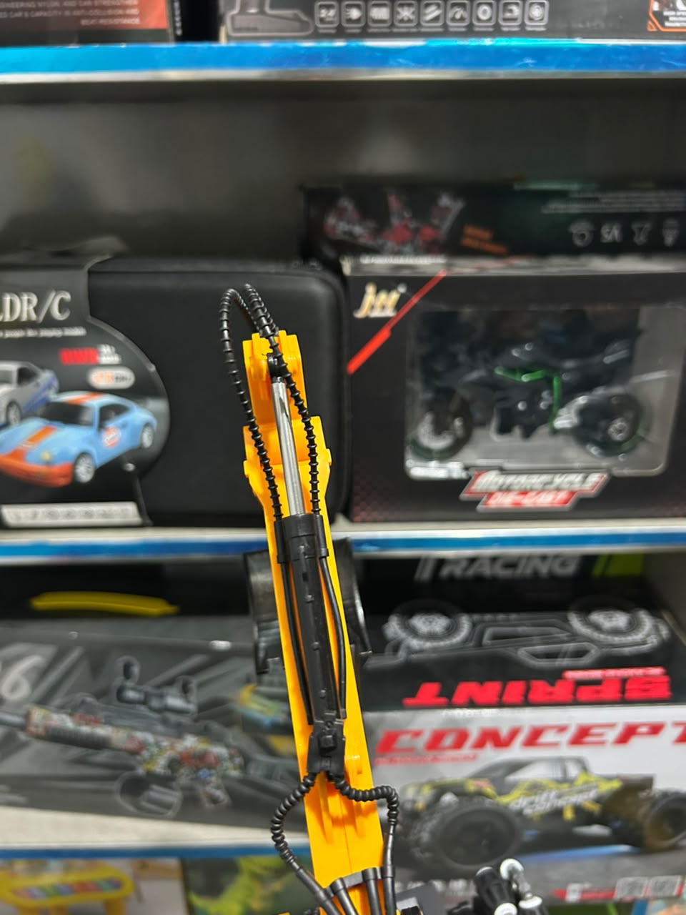 RC Excavator Truck Nylon Metal – 15 Channel Remote Control Construction Toy with Rechargeable Battery