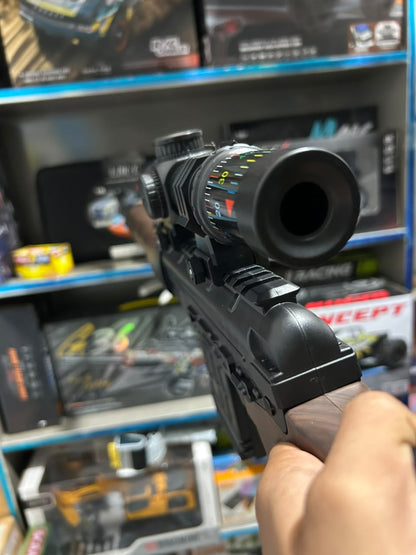 Sniper SVD Electric Gel Blaster Rifle Toy – 7.4V Rechargeable Battery with Scope & Bipod