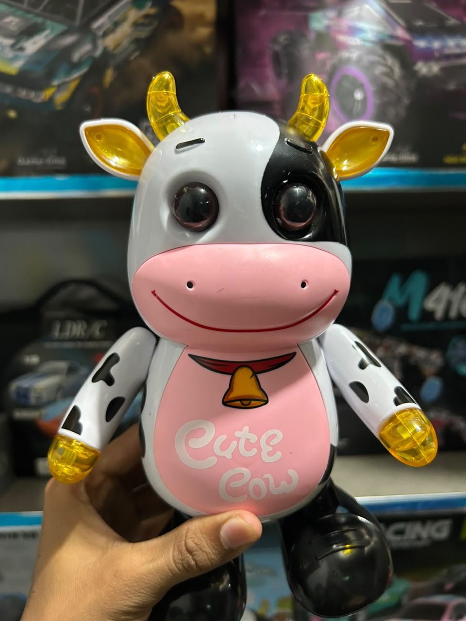 Cute Cow Dancing Musical Toy – Singing & Dancing Musical Cow with LED Lights