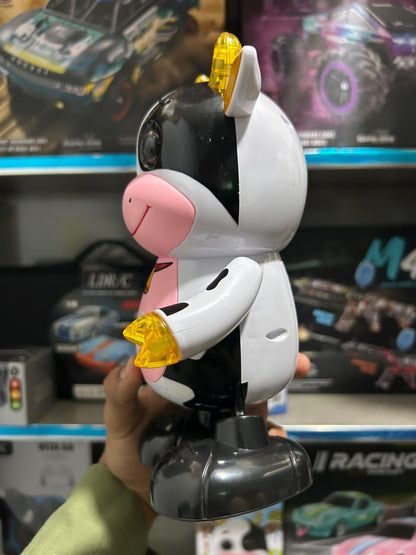 Cute Cow Dancing Musical Toy – Singing & Dancing Musical Cow with LED Lights