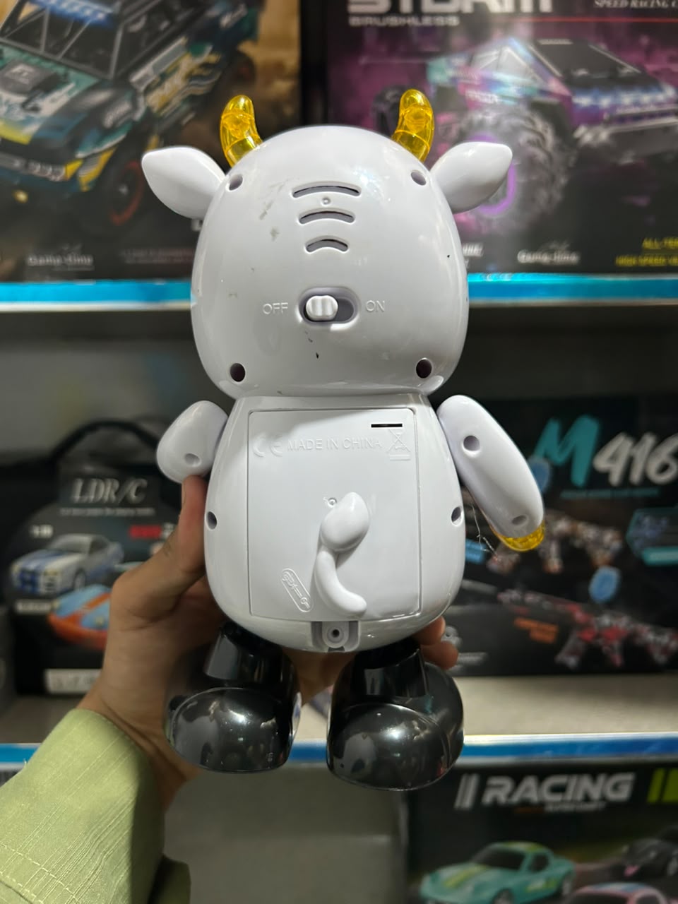 Cute Cow Dancing Musical Toy – Singing & Dancing Musical Cow with LED Lights